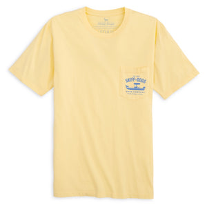 Upstream Battle: Pocket Short Sleeve T-Shirt - Yellow