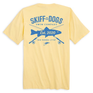Upstream Battle: Pocket Short Sleeve T-Shirt - Yellow
