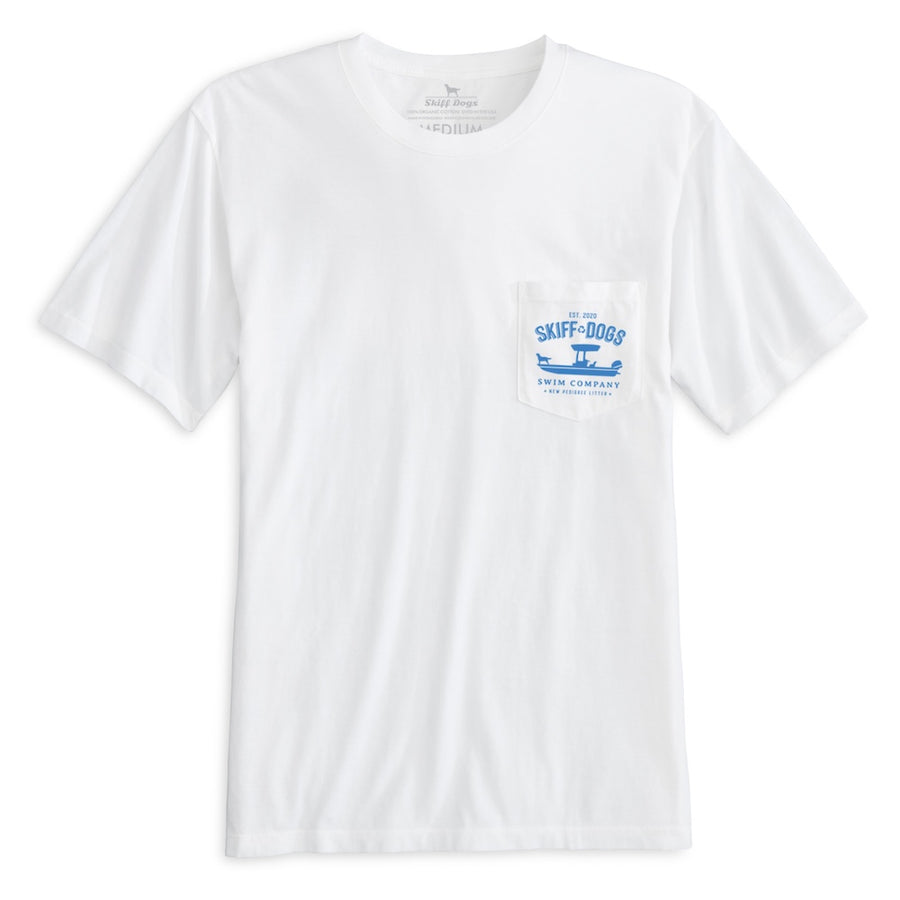 Upstream Battle: Pocket Short Sleeve T-Shirt - White