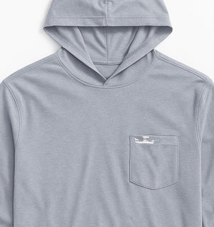 Skiff Dogs: Ocean Flex Hoodie - Fog Gray