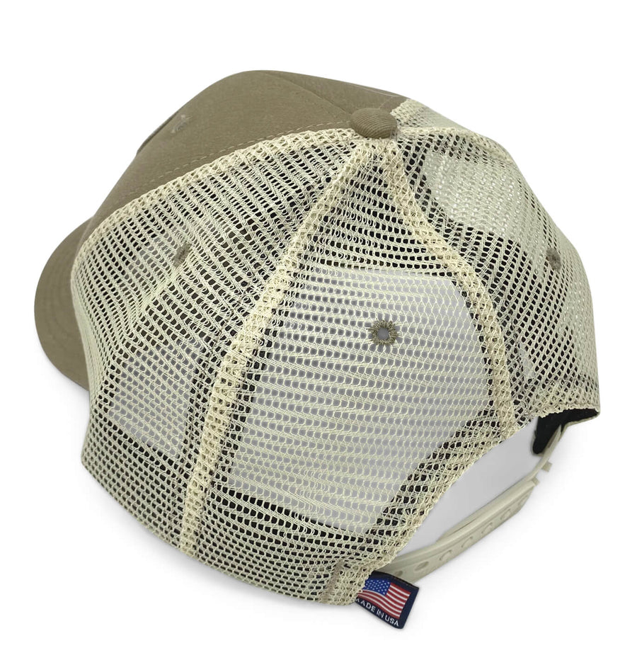 Vintage Bronco: Badged Trucker Cap - Driftwood