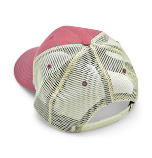 Looking Fly: Badged Trucker Cap - Port Side Red