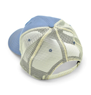 Looking Fly: Badged Trucker Cap - Shoal Blue