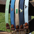 Load image into Gallery viewer, Over The Rainbow: Embroidered Belt - Navy
