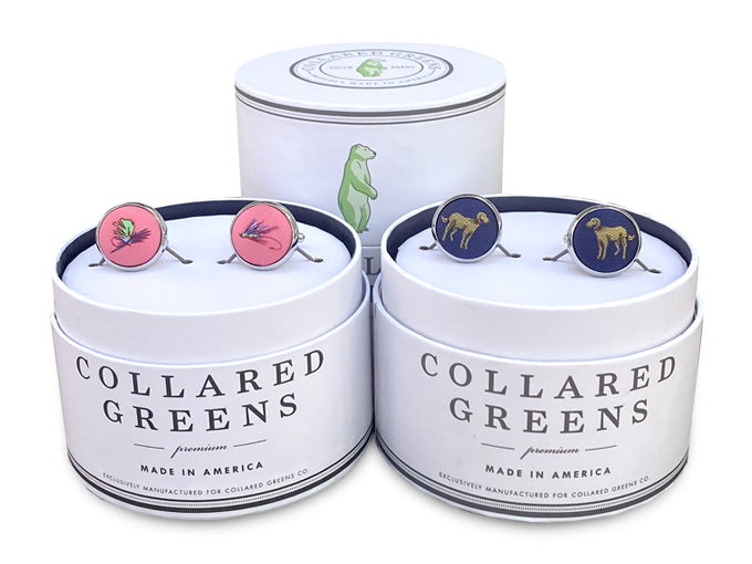 Wolf in Sheep's Clothing: Cufflinks - Blue