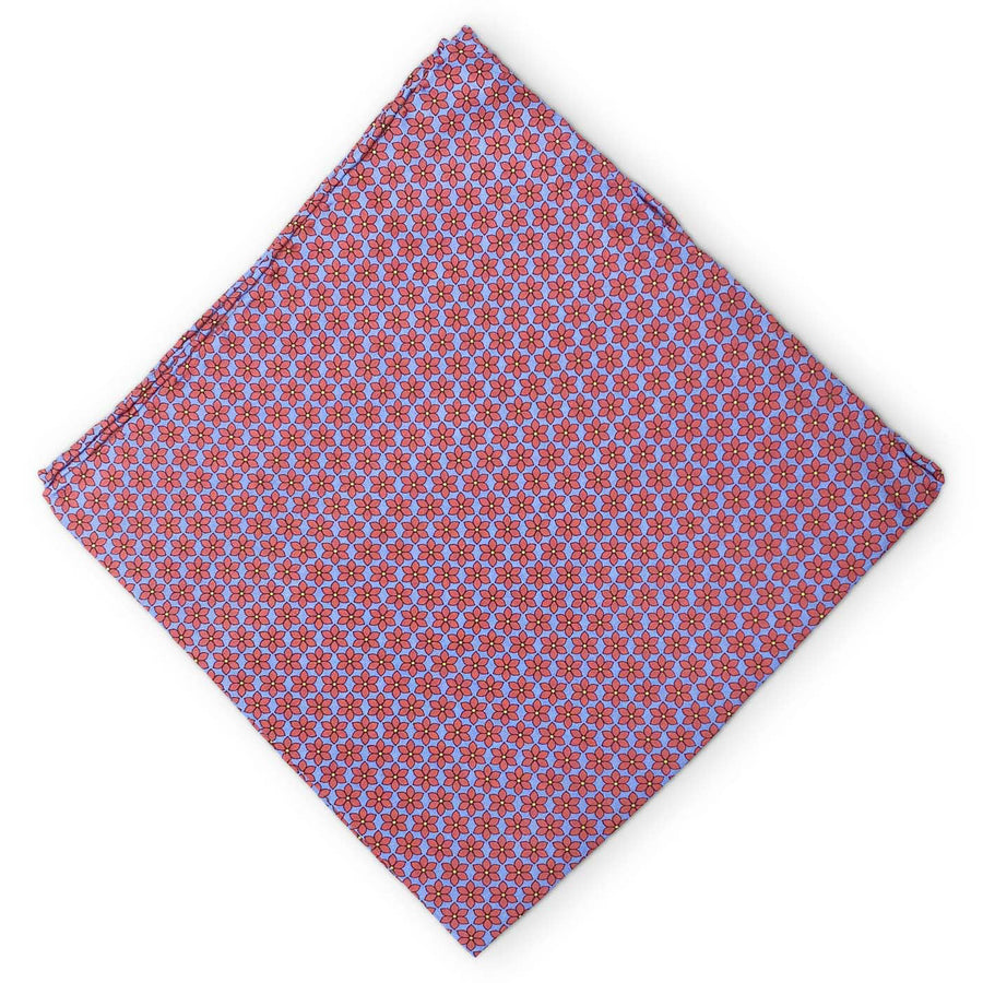 Garden: Silk Pocket Square - Blue