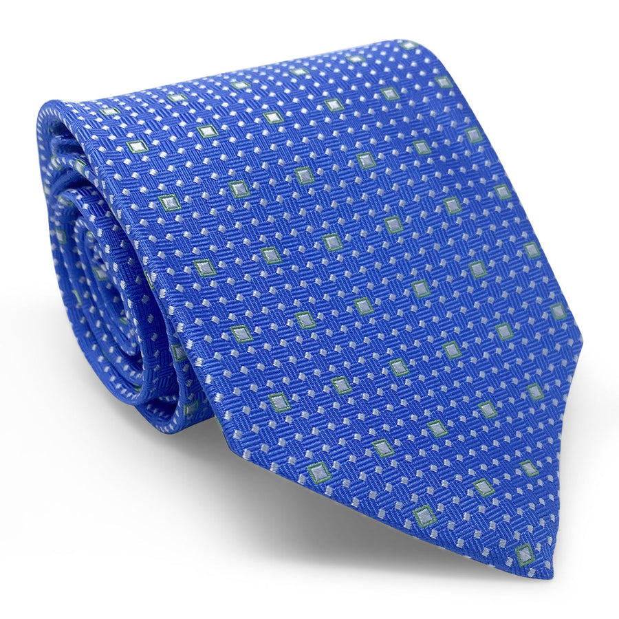 Bespoke Fine Squares: Tie - Blue