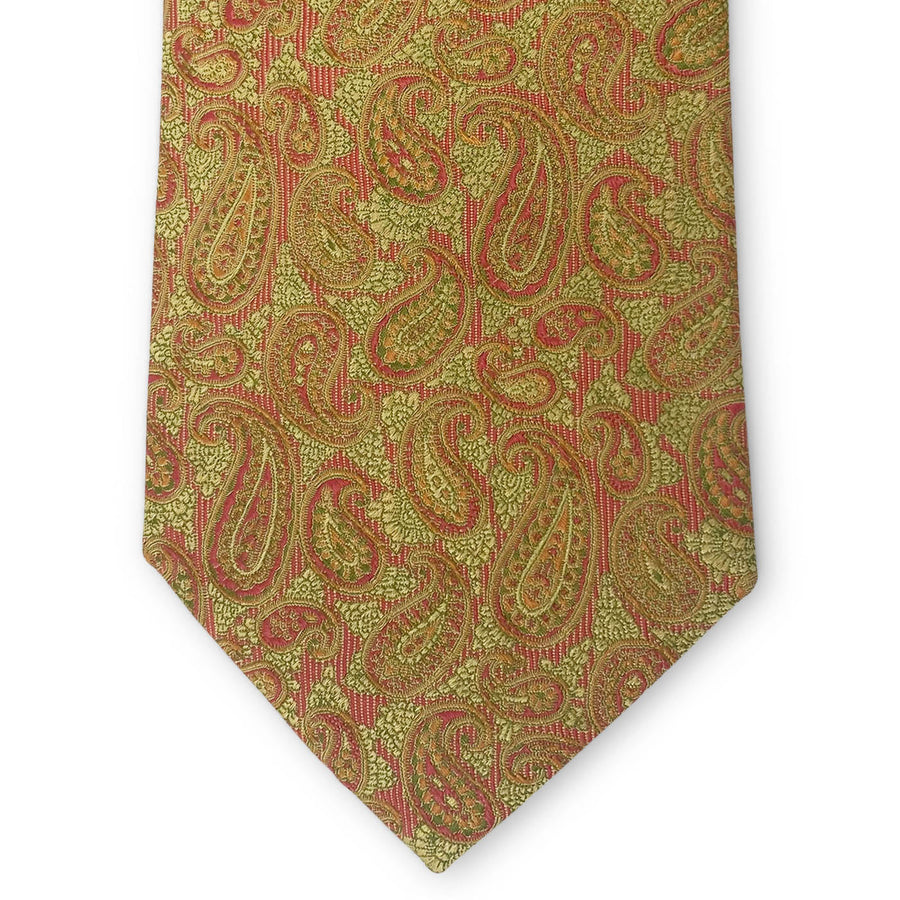 Bespoke Paisley Pop: Tie - Yellow