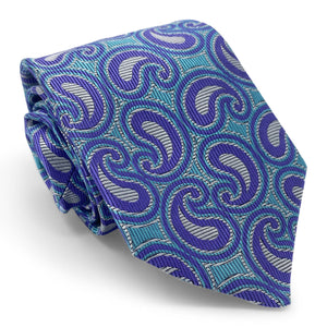 Bespoke Paisley Neighbors: Tie - Purple