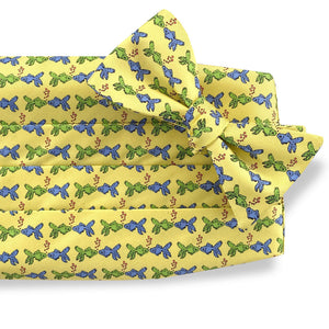 Kissing Koi: Cummerbund Set - Yellow