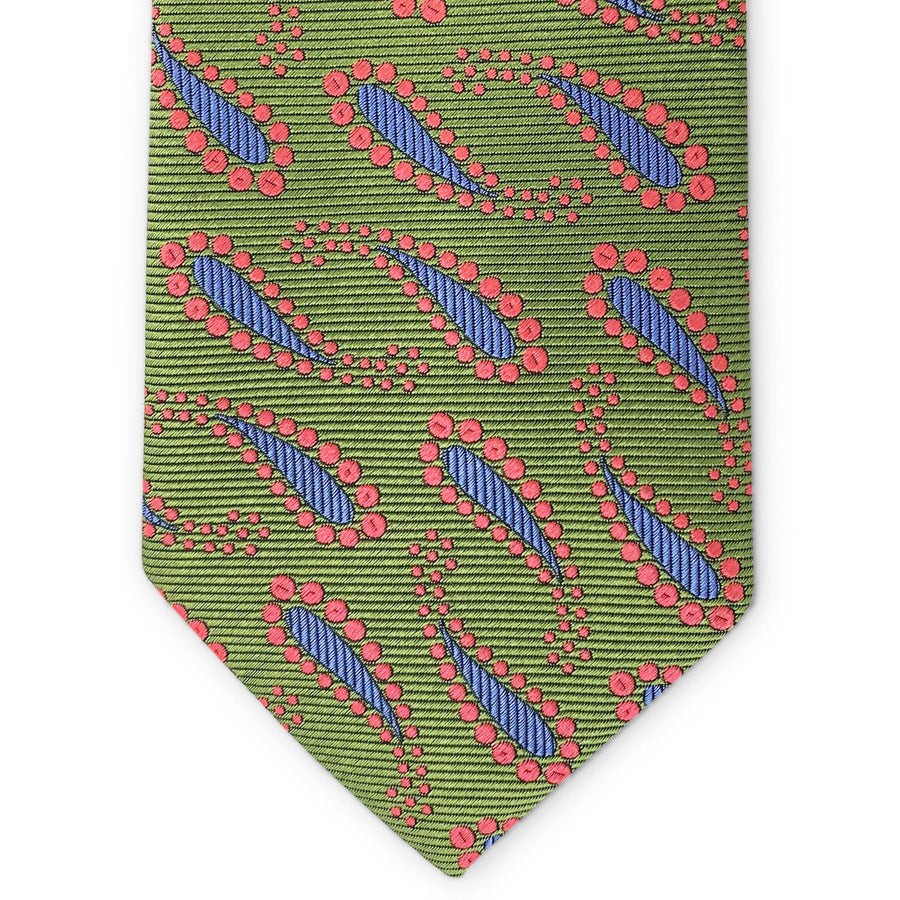 Bespoke Paisley Passing: Tie - Green