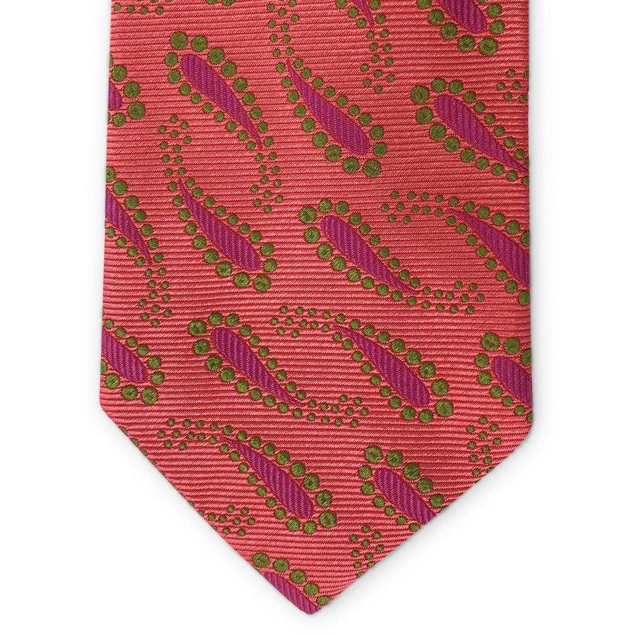 Bespoke Paisley Passing: Tie - Pink