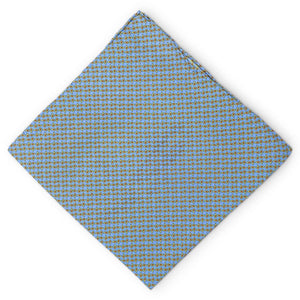 Tiny Pines II: Silk Pocket Square - Blue