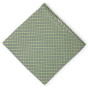 Tiny Pines II: Silk Pocket Square - Green