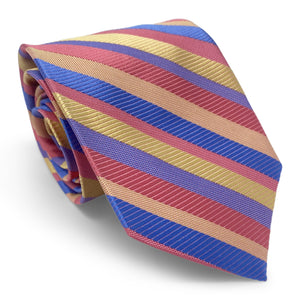 Bespoke Hagen Stripe: Tie - Red