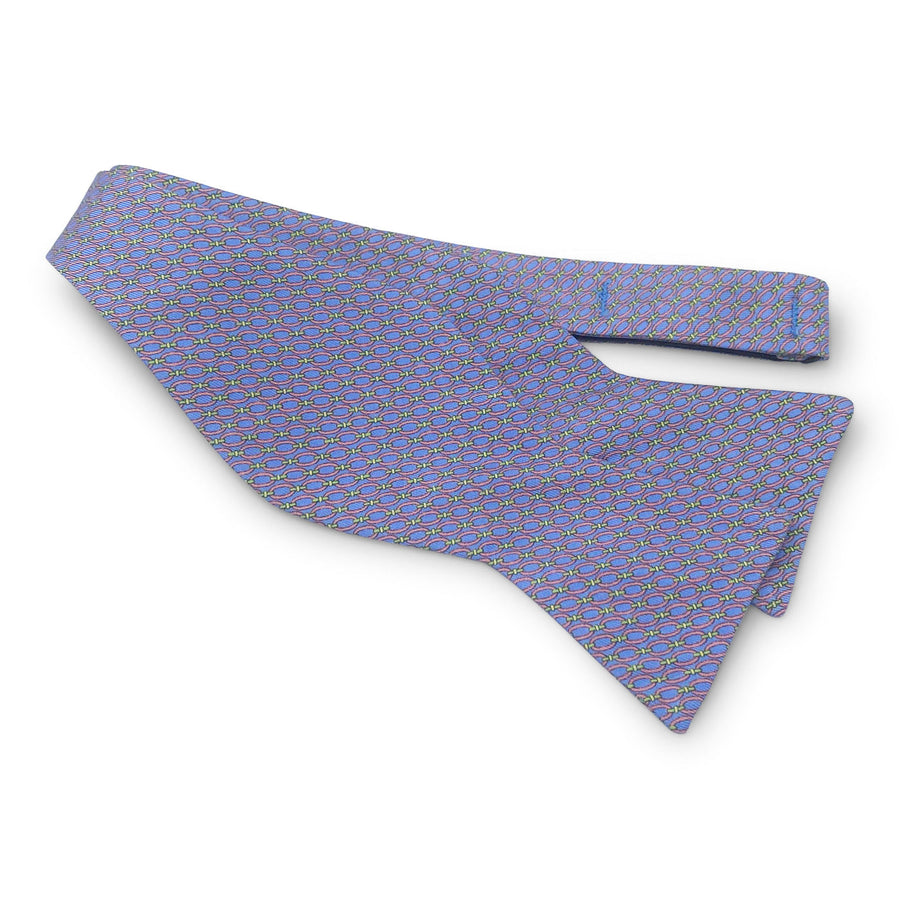 Oval Links: Bow - Blue