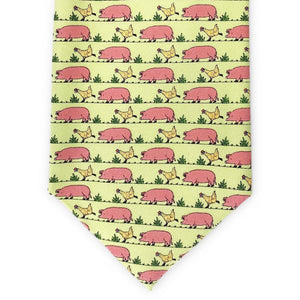 Pig & Hen: Tie - Light Green