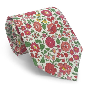 Liberty Tatton: Tie - Pink/White