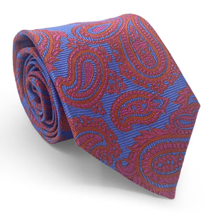 Paisley: Tie - Blue/Pink