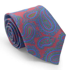 Paisley: Tie - Orange/Green