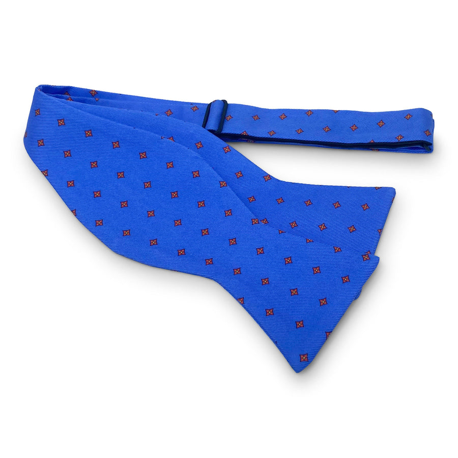 Square Foulard: Bow - Blue