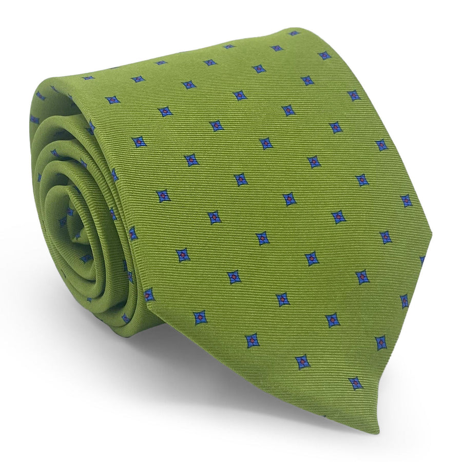 Square Foulard: Tie - Green