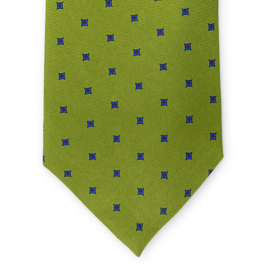 Square Foulard: Tie - Green