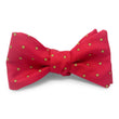 Load image into Gallery viewer, Square Foulard: Bow - Red/Yellow

