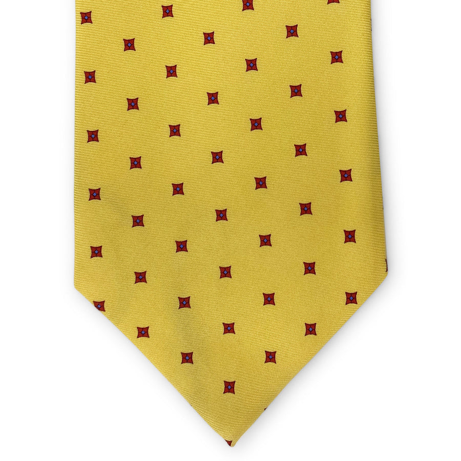 Square Foulard: Tie - Yellow