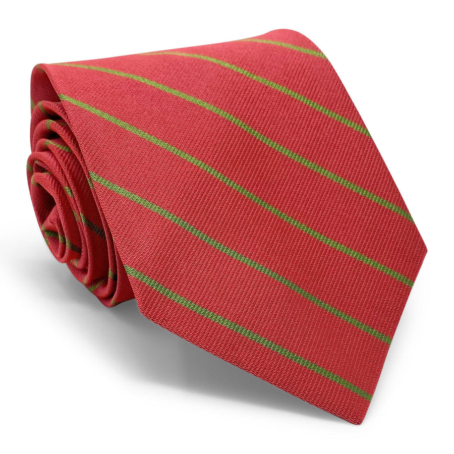Thin Stripes: Tie - Red