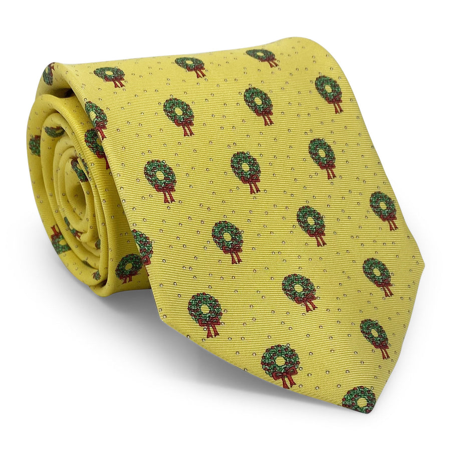 Wreaths: Tie - Yellow