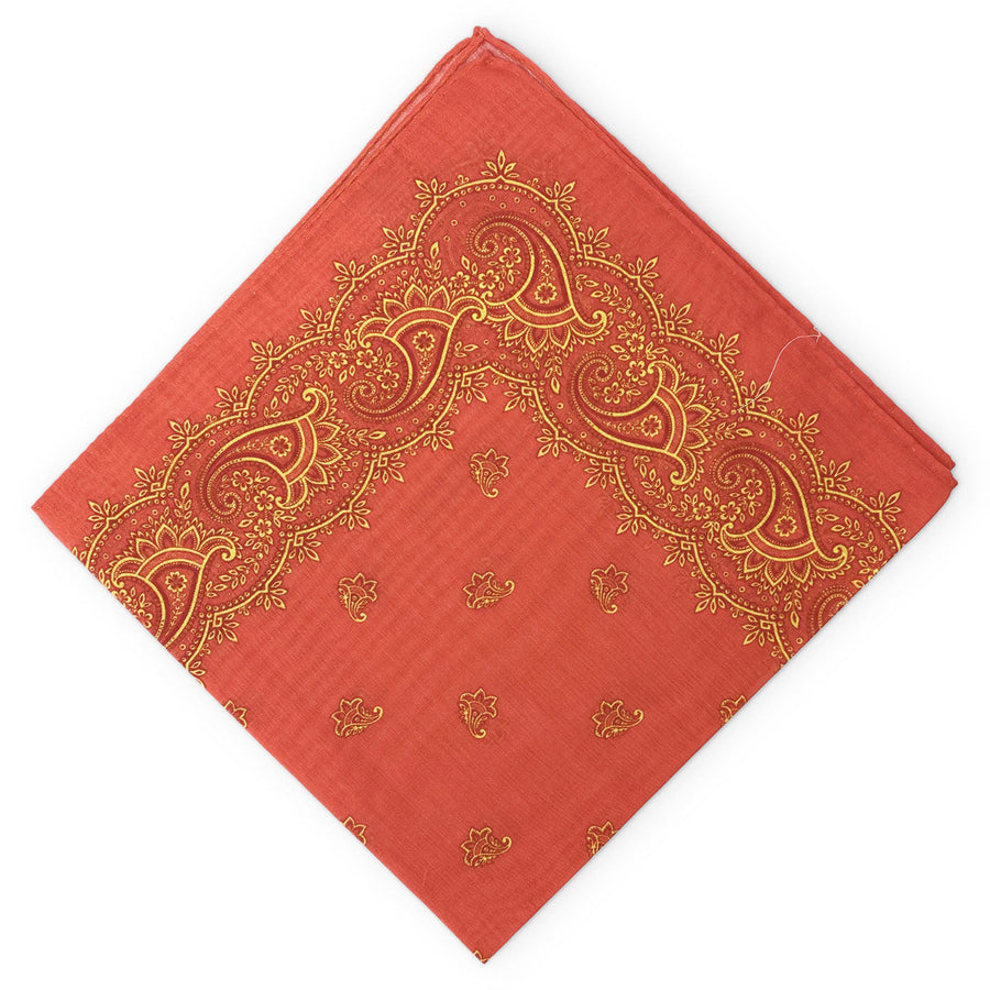 Malta: Silk Pocket Square - Red/Yellow