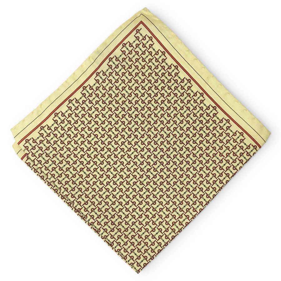 Horsebit: Silk Pocket Square - Yellow