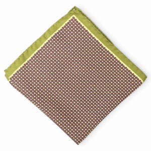 Tiny Pine: Silk Pocket Square - Yellow