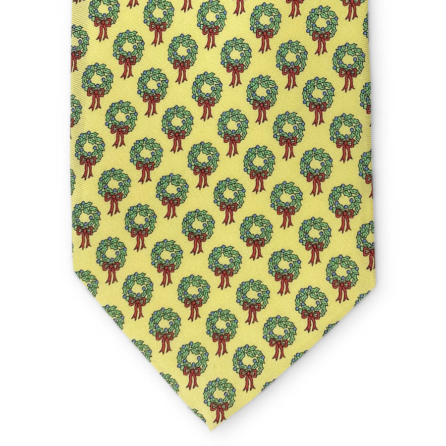 Holiday Wreaths: Tie - Yellow