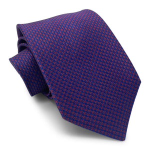 Houndstooth: Tie - Blue/Pink