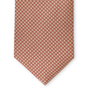 Houndstooth: Tie - Coral