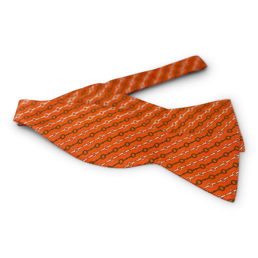 Snafflebit Stripe: Bow - Orange