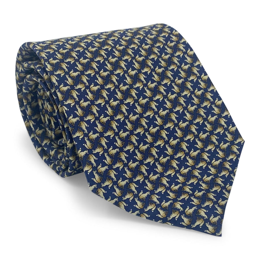 Four Foxes: Tie - Navy