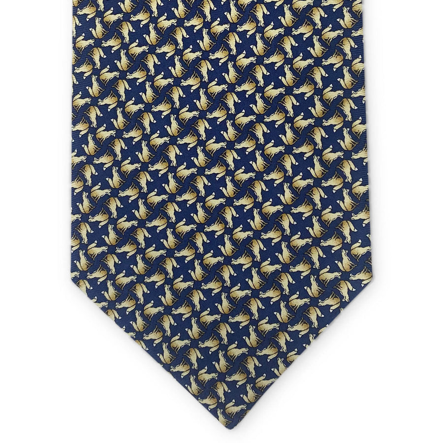 Four Foxes: Tie - Navy