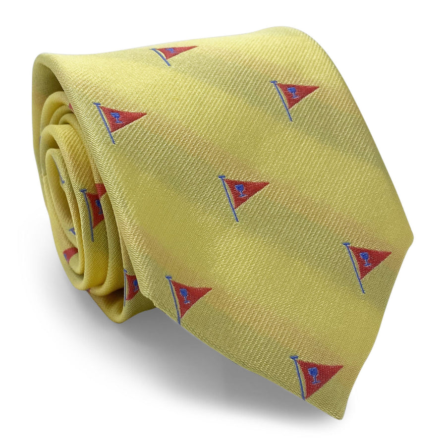 Cocktail Burgee: Tie - Yellow