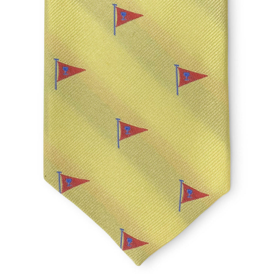 Cocktail Burgee: Tie - Yellow