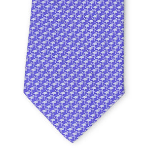 Flamingo Silhouette: Tie - Purple