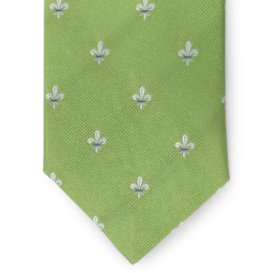 Fleur de Lis: Tie - Green