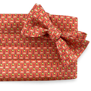 Pig Pickin': Cummerbund Set - Coral