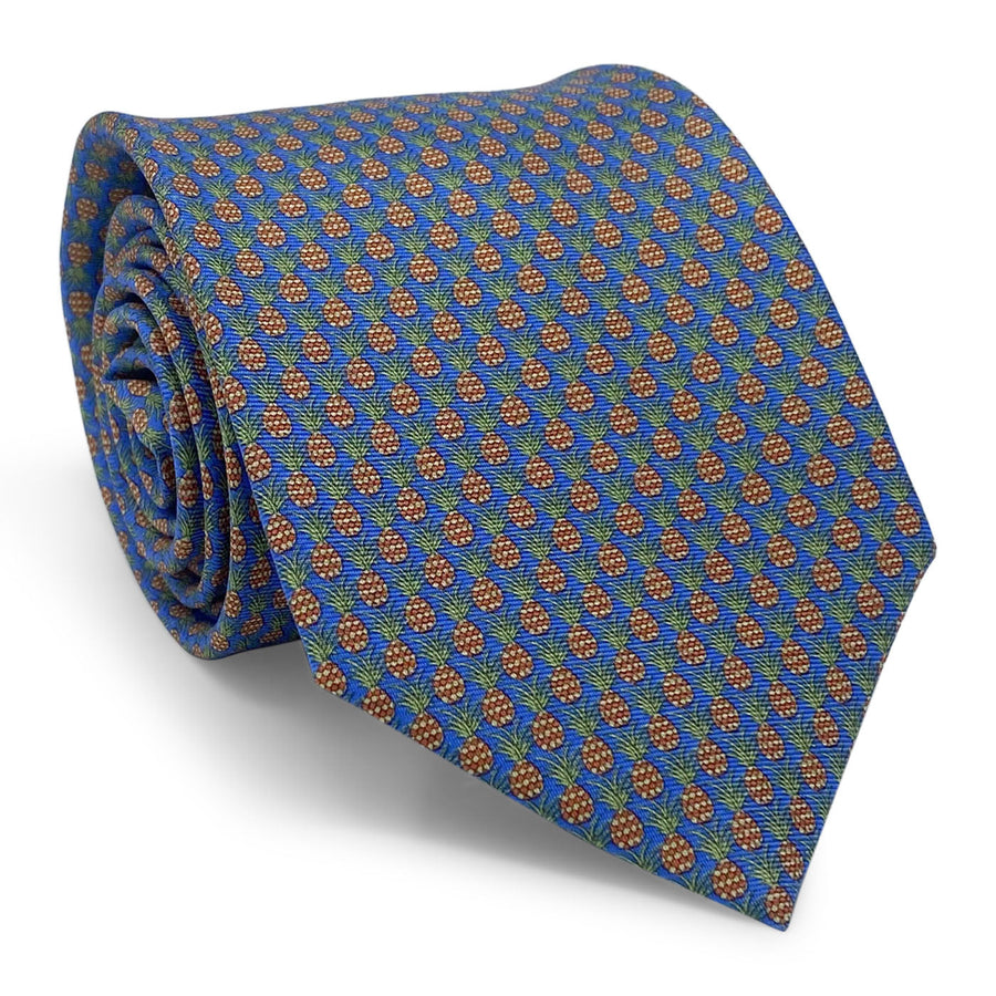 Pineapples: Tie - Blue