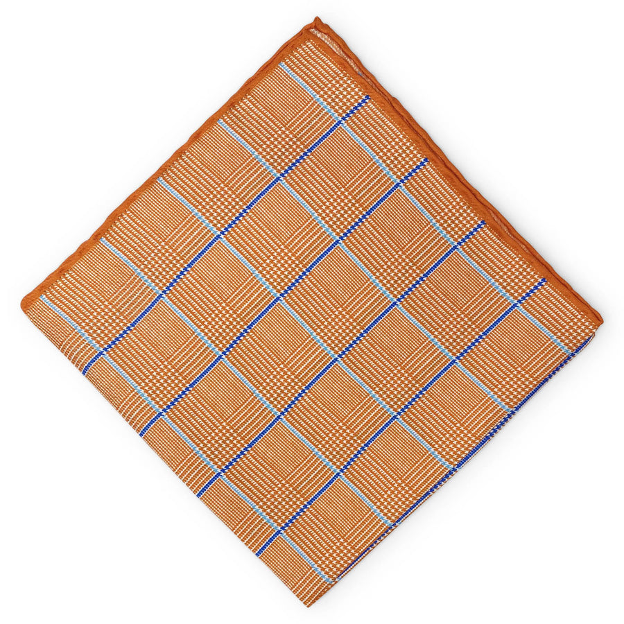 South Shore: Silk Pocket Square - Orange