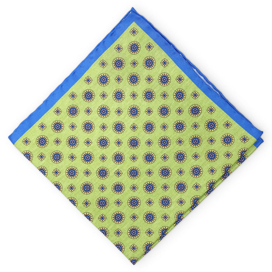 Turtle Beach: Silk Pocket Square - Green