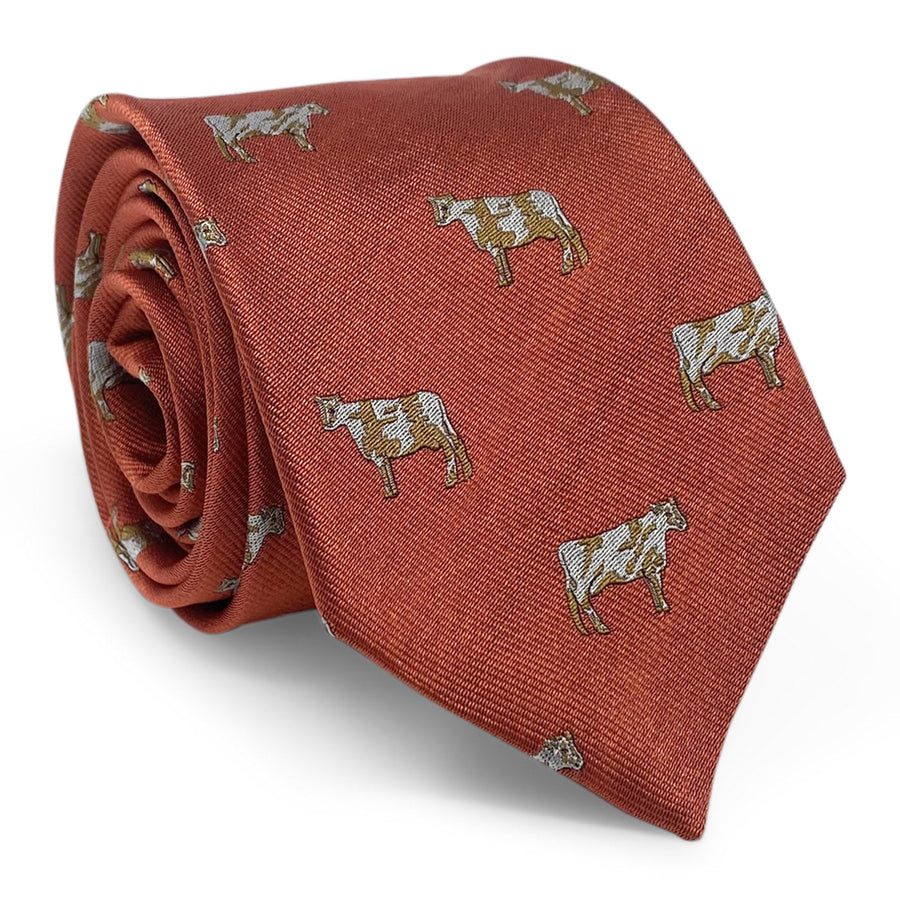 Cows: Tie - Orange