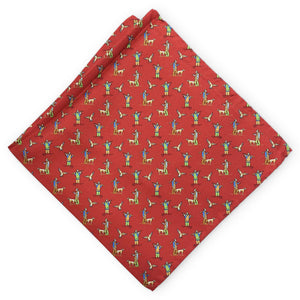 Hunter & Duck: Silk Pocket Square - Orange